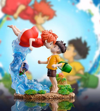Load image into Gallery viewer, Studio Ghibli Ponyo and Sosuke Statue