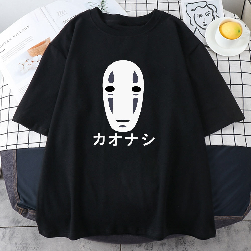 Spirited Away No Face Kaonashi Black White T-shirt - Ghibli Merch Store -  Official Studio Ghibli Merchandise