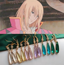 Load image into Gallery viewer, Howl's Tourmaline Crystal Earrings