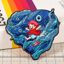 Load image into Gallery viewer, Studio Ghibli Heart Shaped Pins