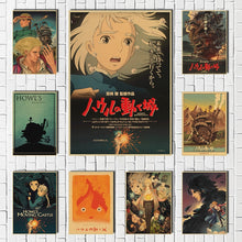 Load image into Gallery viewer, Howl's Moving Castle Vintage Posters