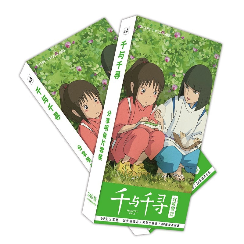 Offically Licensed Published Studio Ghibli Collectible 4 Postcards