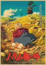 Load image into Gallery viewer, Howl's Moving Castle Vintage Posters