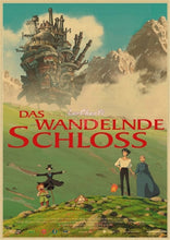 Load image into Gallery viewer, Howl's Moving Castle Vintage Posters