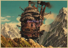 Load image into Gallery viewer, Howl's Moving Castle Vintage Posters