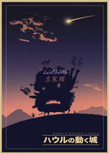 Load image into Gallery viewer, Howl's Moving Castle Vintage Posters