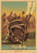 Load image into Gallery viewer, Howl's Moving Castle Vintage Posters