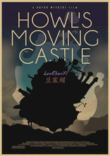 Load image into Gallery viewer, Howl's Moving Castle Vintage Posters