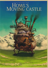 Load image into Gallery viewer, Howl's Moving Castle Vintage Posters
