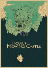 Load image into Gallery viewer, Howl's Moving Castle Vintage Posters