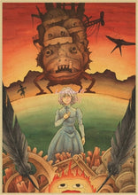 Load image into Gallery viewer, Howl's Moving Castle Vintage Posters