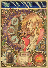Load image into Gallery viewer, Howl's Moving Castle Vintage Posters