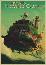 Load image into Gallery viewer, Howl's Moving Castle Vintage Posters