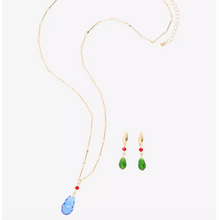 Load image into Gallery viewer, Howl&#39;s Moving Castle Necklace &amp; Earrings Set
