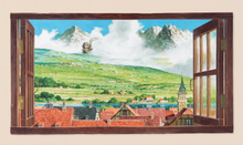Load image into Gallery viewer, Howls Moving Castle Wall Art/Window Picture
