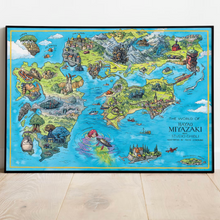 Load image into Gallery viewer, World of Studio Ghibli Map Poster
