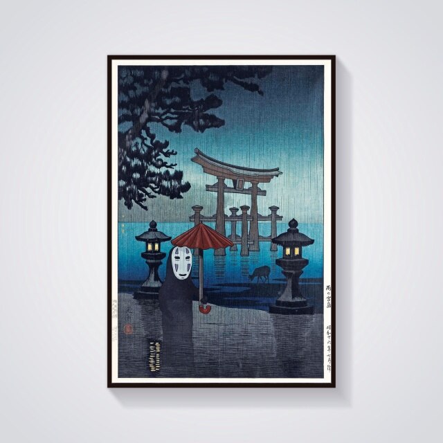 Spirited Away Japanese Art Style Posters