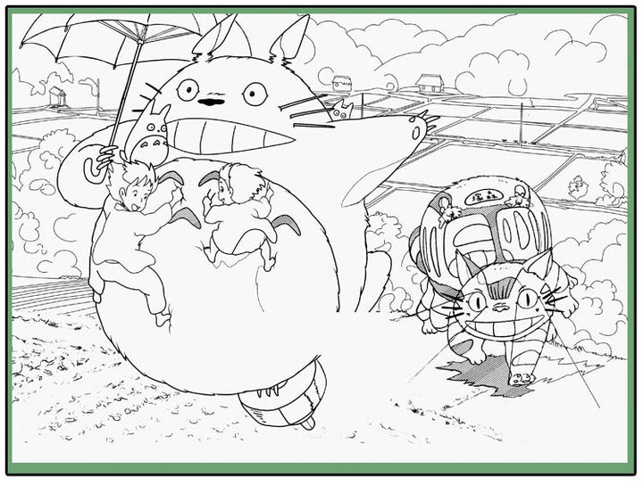 My Neighbor Totoro Coloring Book – Studio Ghibli Premium Store